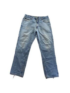 Bugle Boy Jeans Mens 705 Jeans 36x30 Blue Light Wash Denim Relaxed Straight Leg